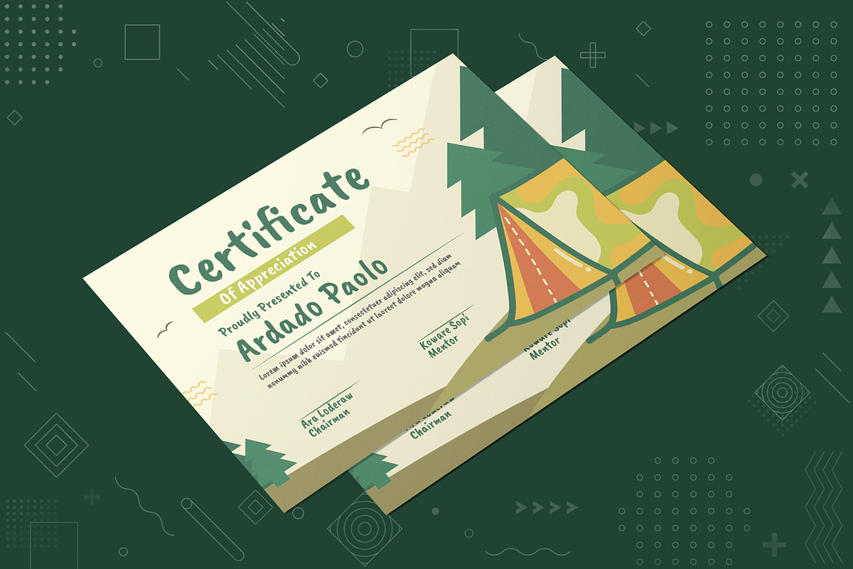 Camp Certificate, a Print Template by Fannan Studio (Photo 2 of 2)