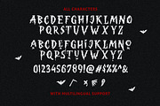 Spooky Trick - Creepy Halloween Font, a Font by Bale Type (Thumbnail 9 of 10)