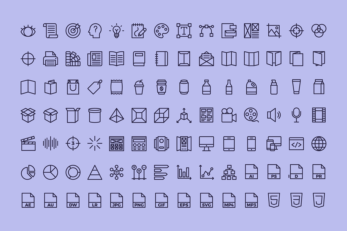 Mega Bundle: 500+ Vector Line Icons, an Icon by Abstracto-Create (Photo 3 of 10)