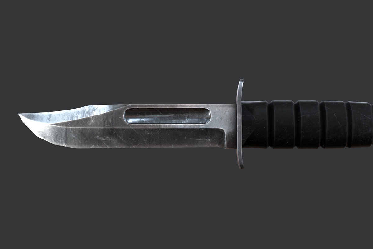 KABAR Combat Knife, an Object 3D Model by GamePoly (Photo 1 of 8)