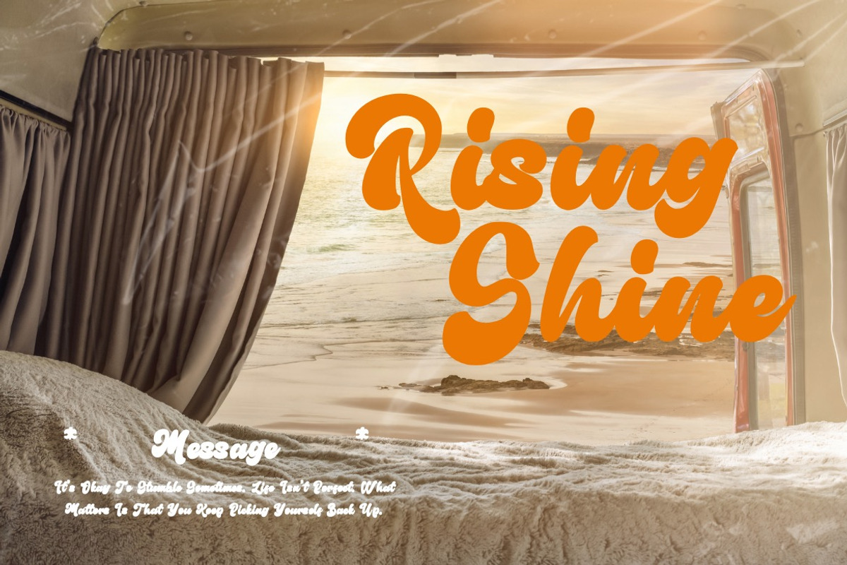 Archid Flower - Retro Handwritten, a Script Font by Dhabee (Photo 15 of 15)