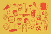 Pep Rally | Font + Illustration Set, a Sans Serif Font by Urban Wild Studio (Thumbnail 6 of 7)