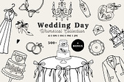Wedding Line Art Vector Set, an Object Illustration by VerAna (Thumbnail 1 of 18)