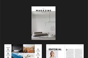 Minimalist Magazine Layout