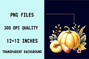 Pastel Pumpkin Sublimation Clipart, an Illustration by SVGArt (Thumbnail 4 of 8)