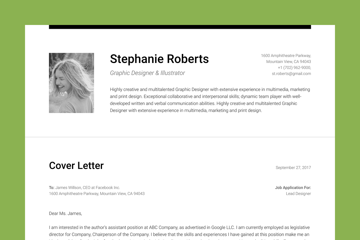 Big Set of Professional Resumes 1, a Resume Template by DEFNST (Photo 7 of 14)