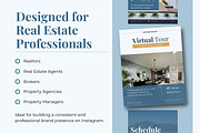 Blue Real Estate Instagram Templates, a Social Media Template by Everyday Perfection (Thumbnail 3 of 11)