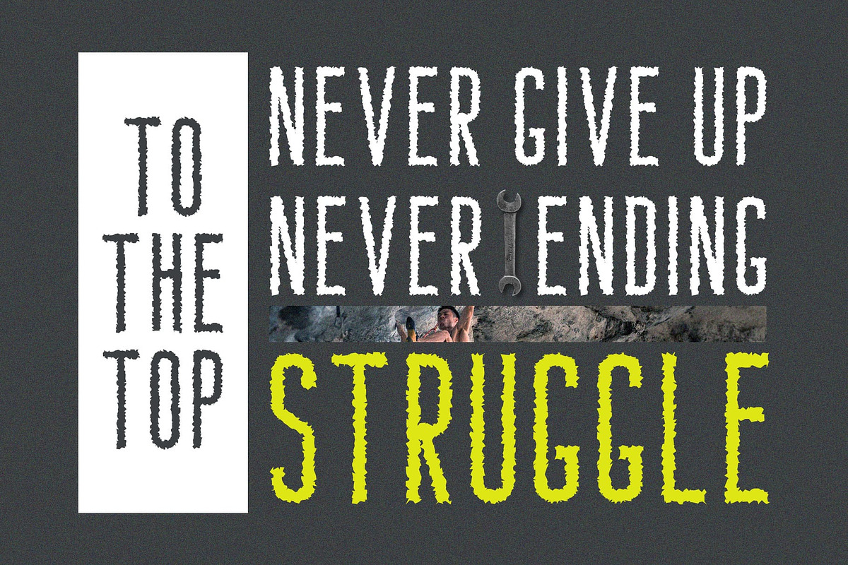 Bondie Rough, a Sans Serif Font by Craft Supply Co. (Photo 5 of 8)