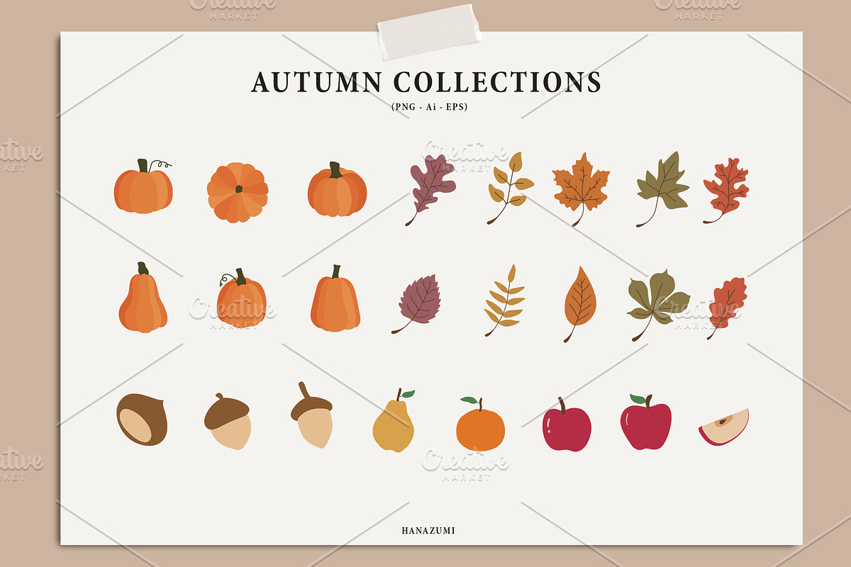 Abstract Autumn Collections, a Decorative Illustration by Hanazumi (Photo 2 of 9)