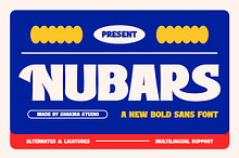 Nubars - Bold Sans Serif Font