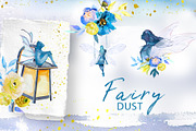 Watercolor Fairy Dust Clipart Set, a Person Illustration by ArtCreationsDesign (Thumbnail 3 of 10)