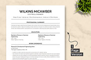Electrical Engineer Resume Template, a Resume Template by ResumeInventor (Thumbnail 2 of 9)