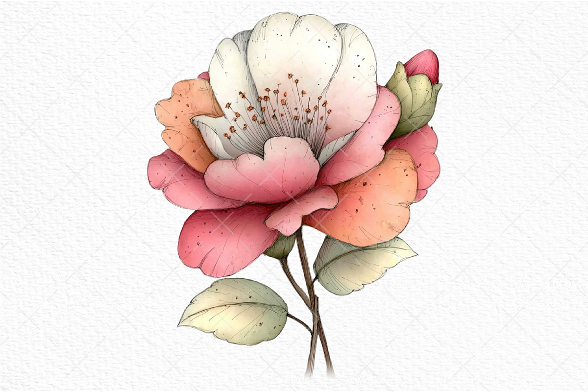 Whimsical Floral Spring Clipart, an Illustration by Craft Nest (Photo 10 of 11)