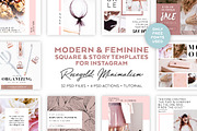 RoseGold Square & Story Templates, a Social Media Template by Andimaginary Creative Co. (Thumbnail 13 of 13)