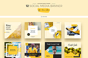 Yellow Autumn Social Media Designs, a Social Media Template by Creatoly (Thumbnail 5 of 5)