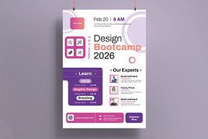 Design BootCamp Template Design, a Flyer Template by MightyDesign