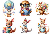 Cute Kangaroo Clipart, an Illustration by DreamArtGraphic (Thumbnail 3 of 5)