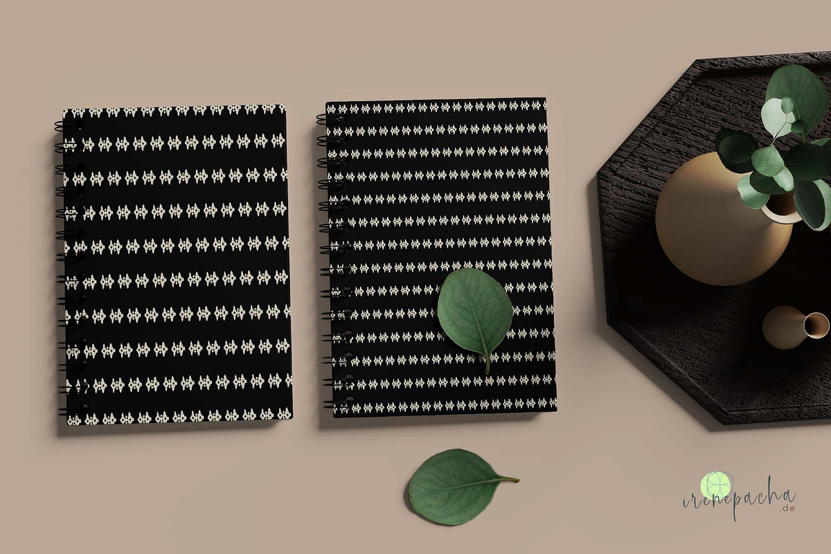 Black and White Boho Pattern Bundle, a Pattern Graphic by irenepachadesign (Photo 5 of 7)