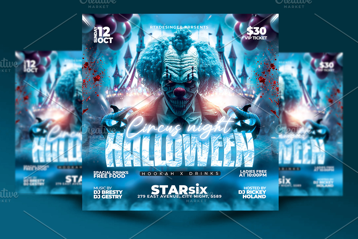 Halloween Party Flyer, a Flyer Template by RTXdesinger99 (Photo 1 of 3)