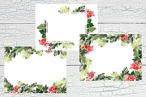 4 Watercolour Christmas Sets