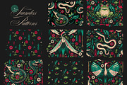 Mystic Forest Dark Floral Bundle, an Animal Illustration by Red Ink (Thumbnail 3 of 9)