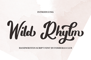 Wild Rhytm Handwritten Font