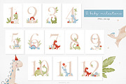 Dino party. Watercolor collection, an Animal Illustration by AfonshinaArt (Thumbnail 9 of 13)