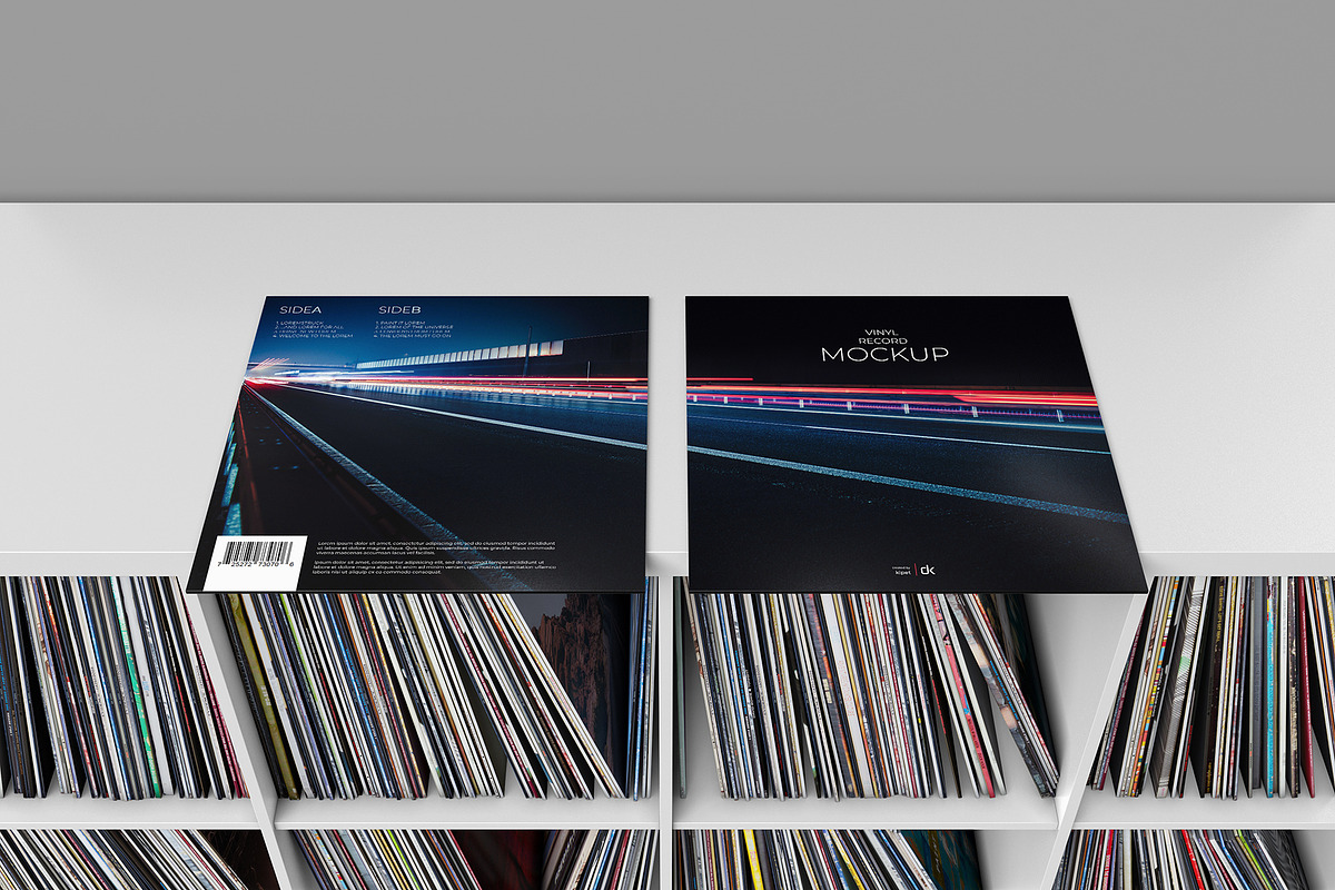 Vinyl Record Mockup 4, a Packaging Mockup by KIPET (Photo 6 of 15)