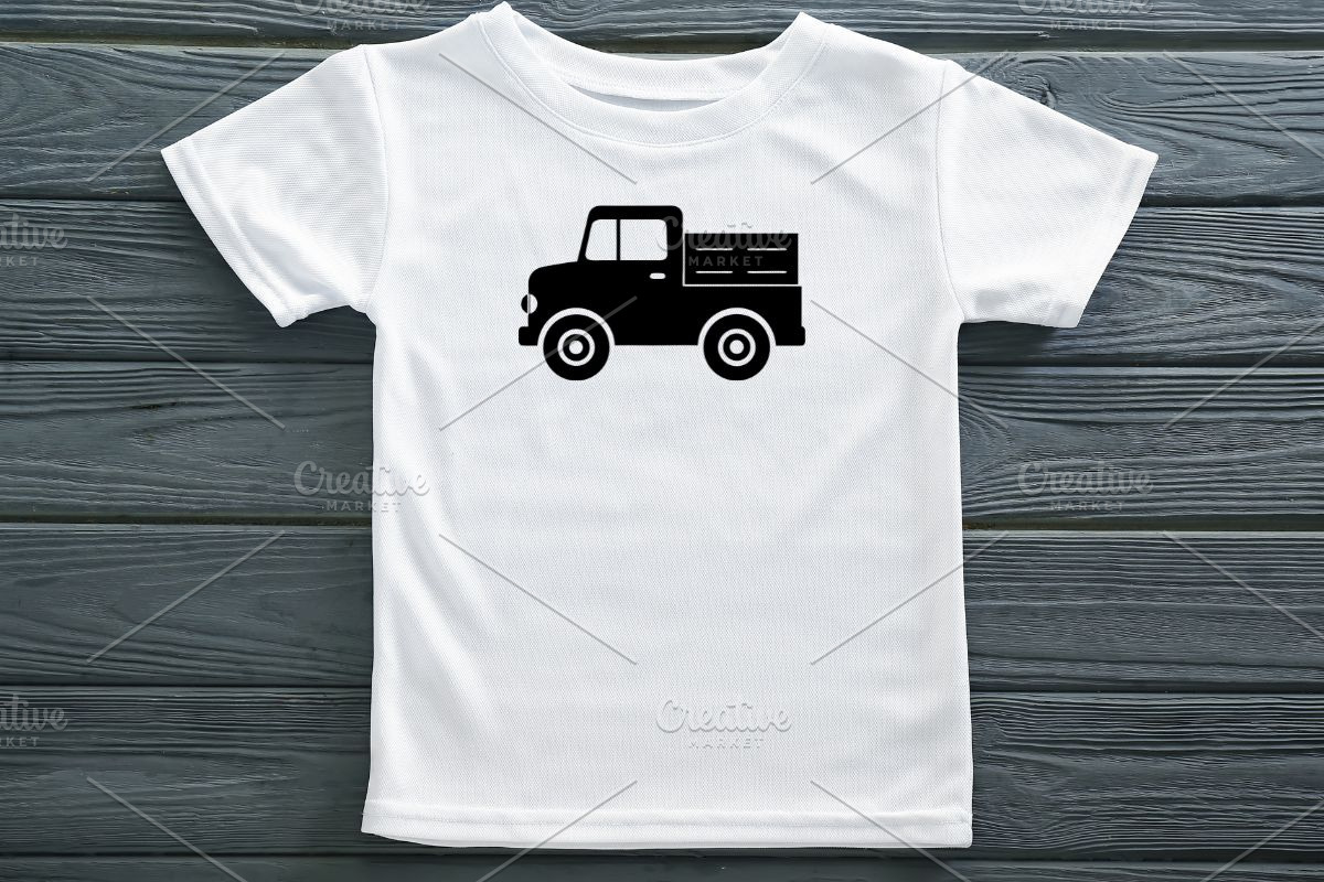 Farm Truck Silhouette SVG, a Transportation Illustration by newminddesign (Photo 7 of 10)