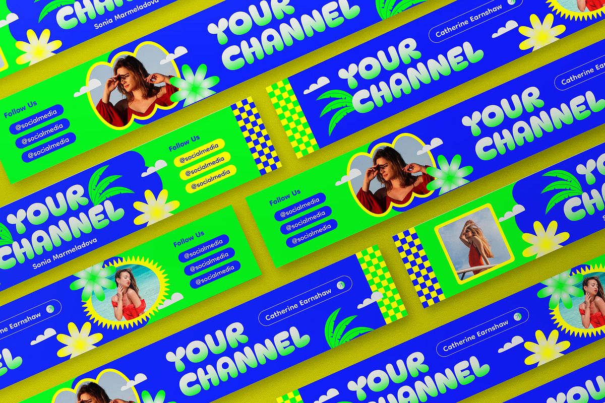 Blue Colorful Summer YouTube Cover, a Social Media Template by graphicook (Photo 3 of 3)