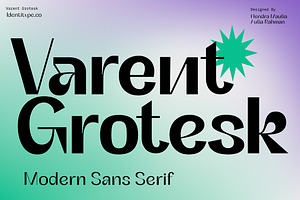 Varent Grotesk - Modern Sans