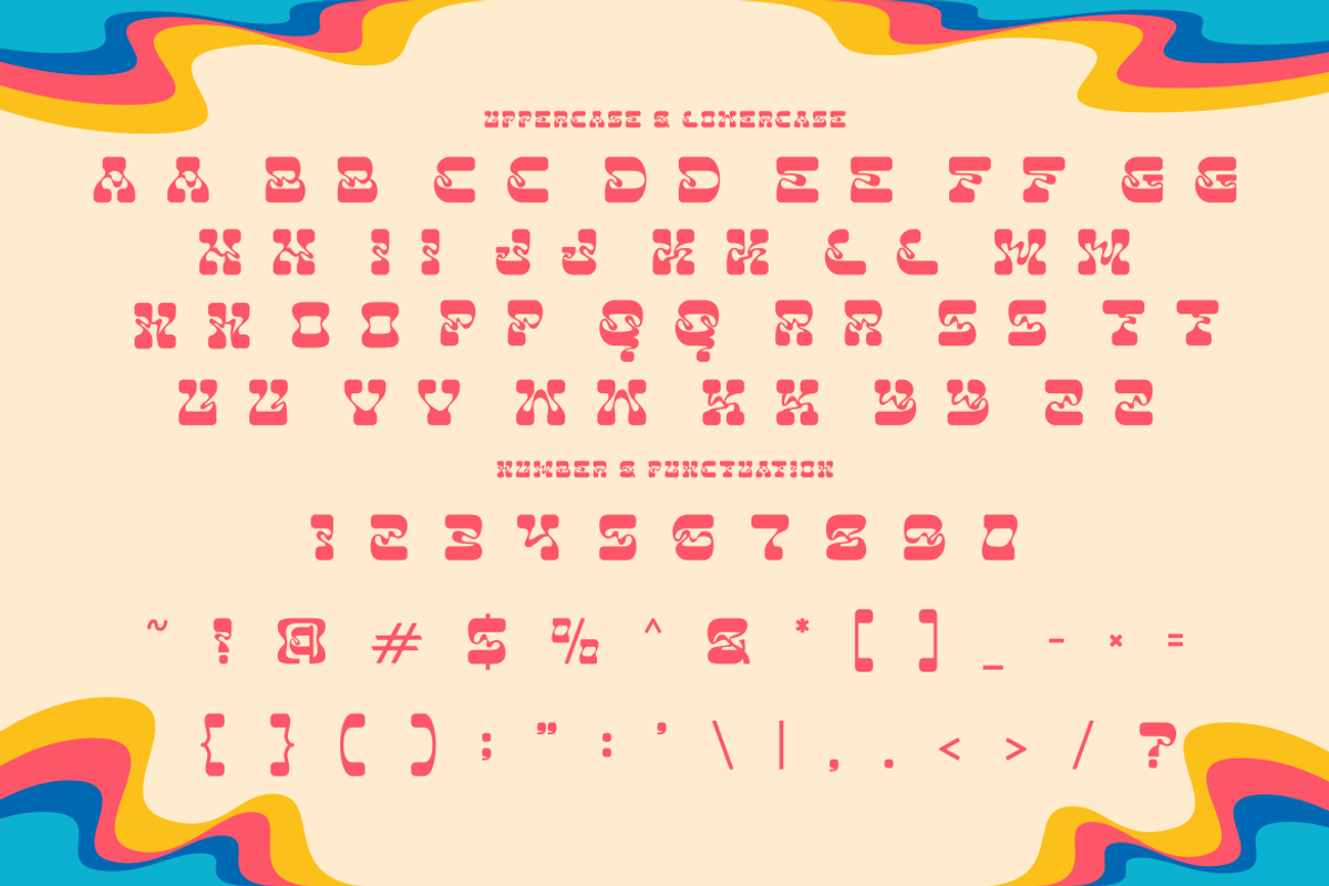 Neon Daze - Psychadelic Font, a Font by PutraCetol Studio (Photo 7 of 11)