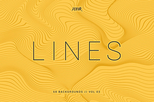 Lines Wavy Backgrounds Vol. 03