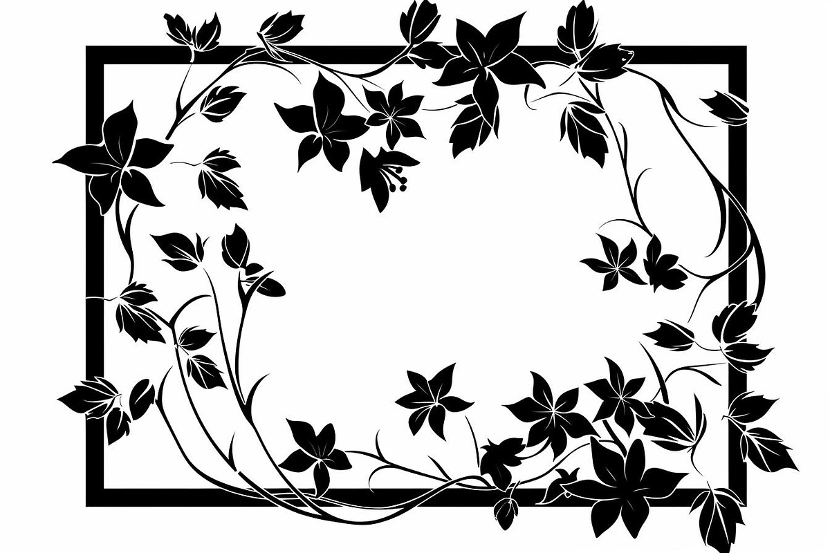 Floral Frame Silhouette Pack, an Illustration by BIPLOB EXPERT (Photo 2 of 9)