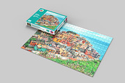 Puzzle Mockup - 12 views, a Packaging Mockup by Illusiongraphic (Thumbnail 8 of 25)