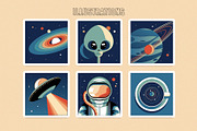 Space Chronicles Branding Collection, a Pattern Graphic by Polar Vectors (Thumbnail 2 of 22)