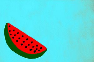 Funny Drawing Of A Watermelon