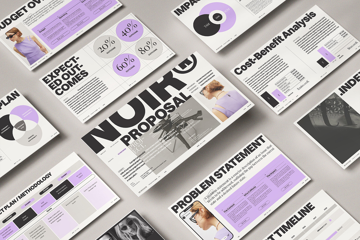Minimalist Project Proposal Template, a Presentation Template by ArtisanaAura (Photo 3 of 15)