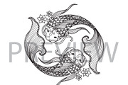 12 Zodiac signs,Sun and Moon, an Animal Illustration by Somjai King (Thumbnail 3 of 15)