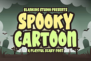 Spooky Cartoon a Playful Scary Font, a Font by Blankids Studio (Thumbnail 1 of 7)