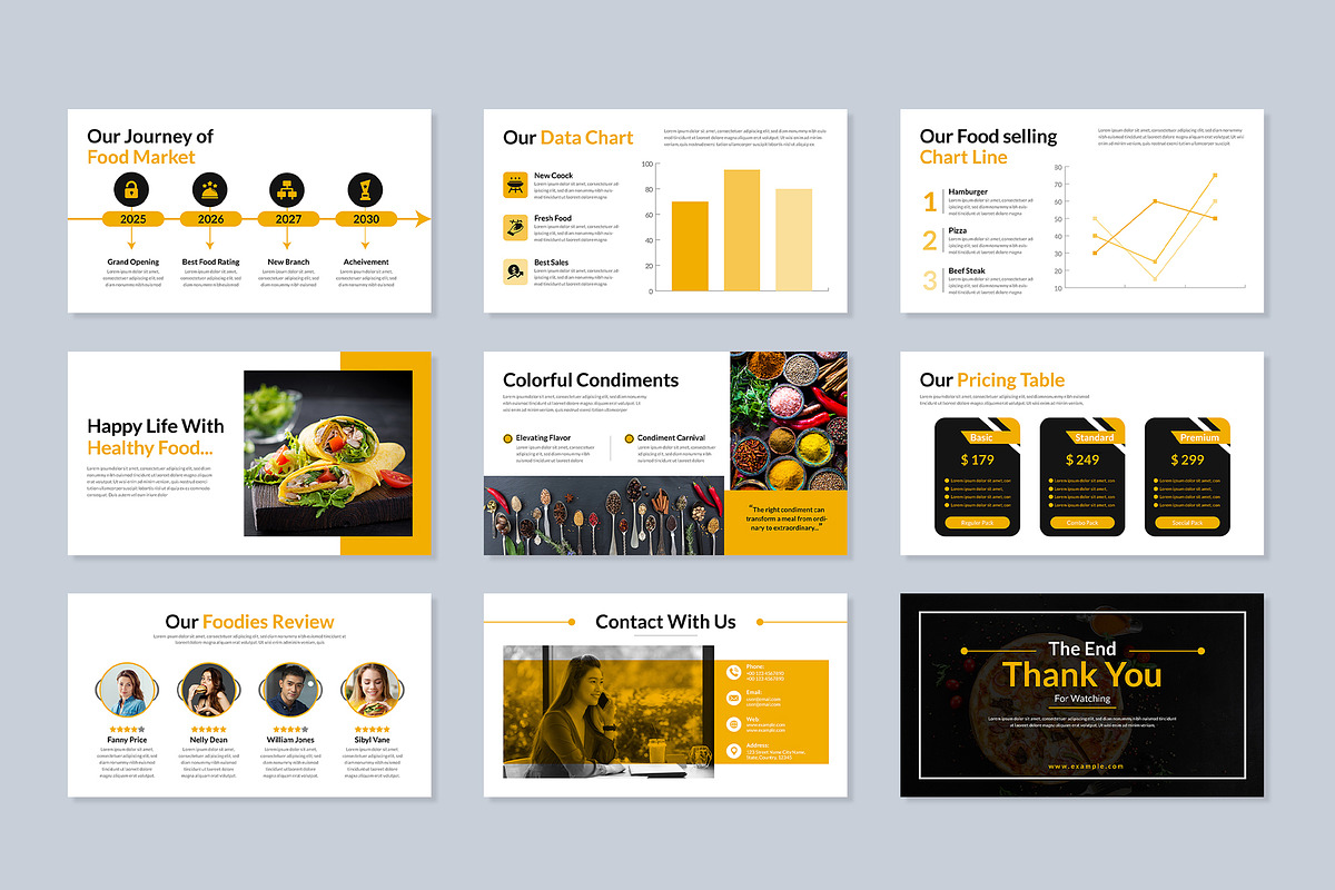 Food Presentation Template PPT, a Presentation Template by Mighty-Slide (Photo 4 of 4)