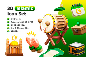 3D Islamic Icon