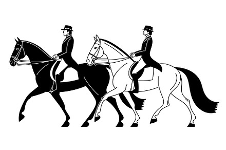 Two classic equestrians