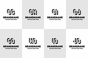 Letters BG GB BH HB BI IB BJ JB Logo, a Branding & Logo Template by Pray Art Design Studio (Thumbnail 1 of 2)