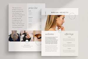 Minimal Beauty Flyer Template, a Flyer Template by frommakertomaker
