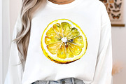 Watercolor Lemon Clipart, an Illustration by SinaCreation (Thumbnail 4 of 7)