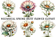 Whimsical Spring Daisy Flower Clipar, an Illustration by OK Design (Thumbnail 2 of 6)