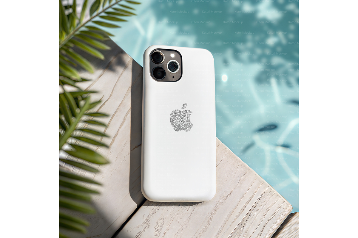 iPhone Cover Mockup by the Pool, a Product Mockup by MockupWizard (Photo 4 of 5)
