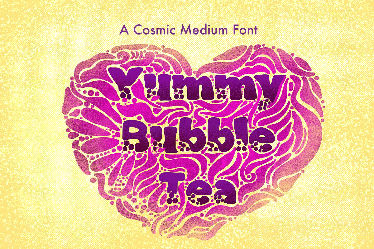 Yummy Bubble Tea Font