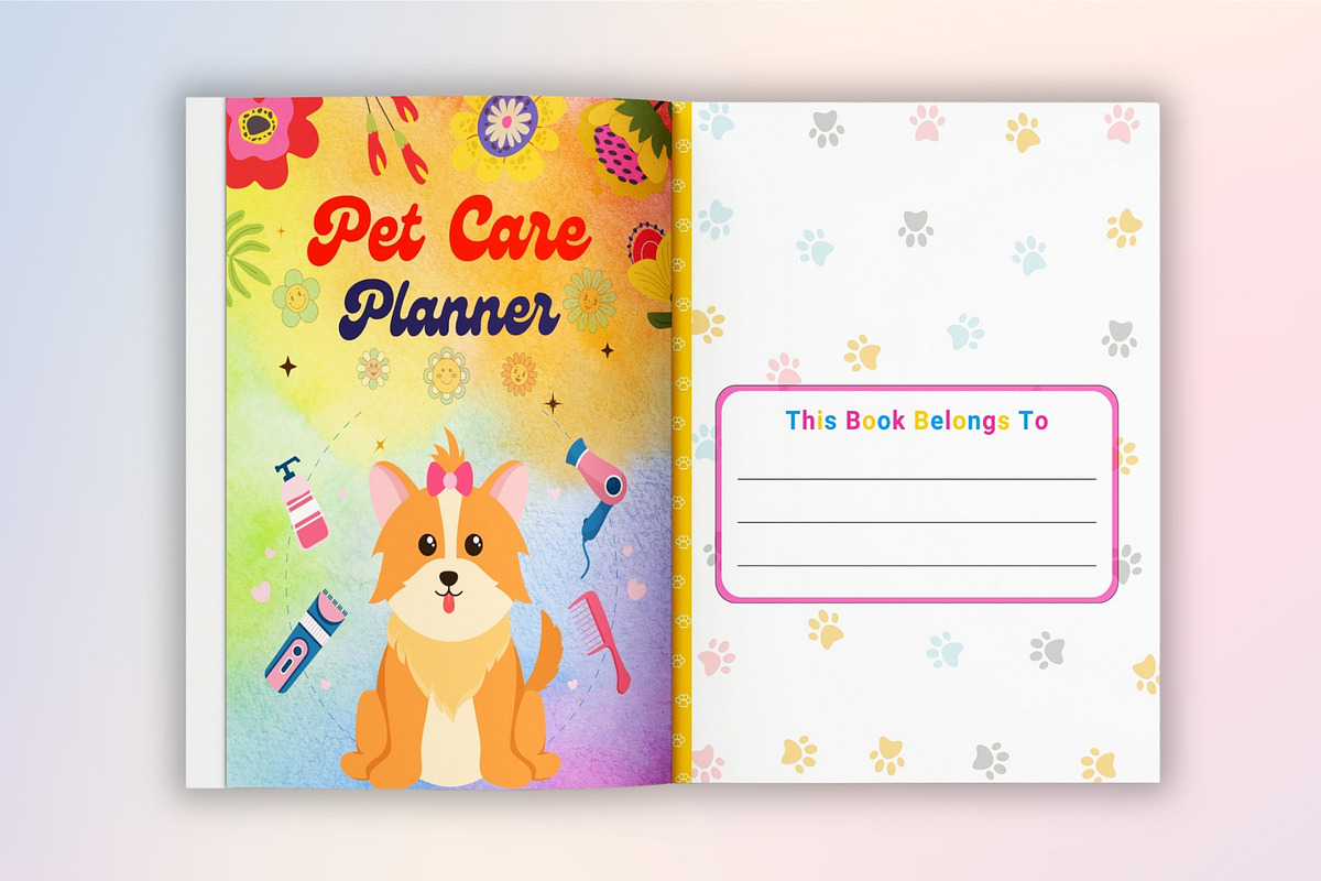 Printable Pet Care Planner, a Stationery Template by Designmela01 (Photo 2 of 8)